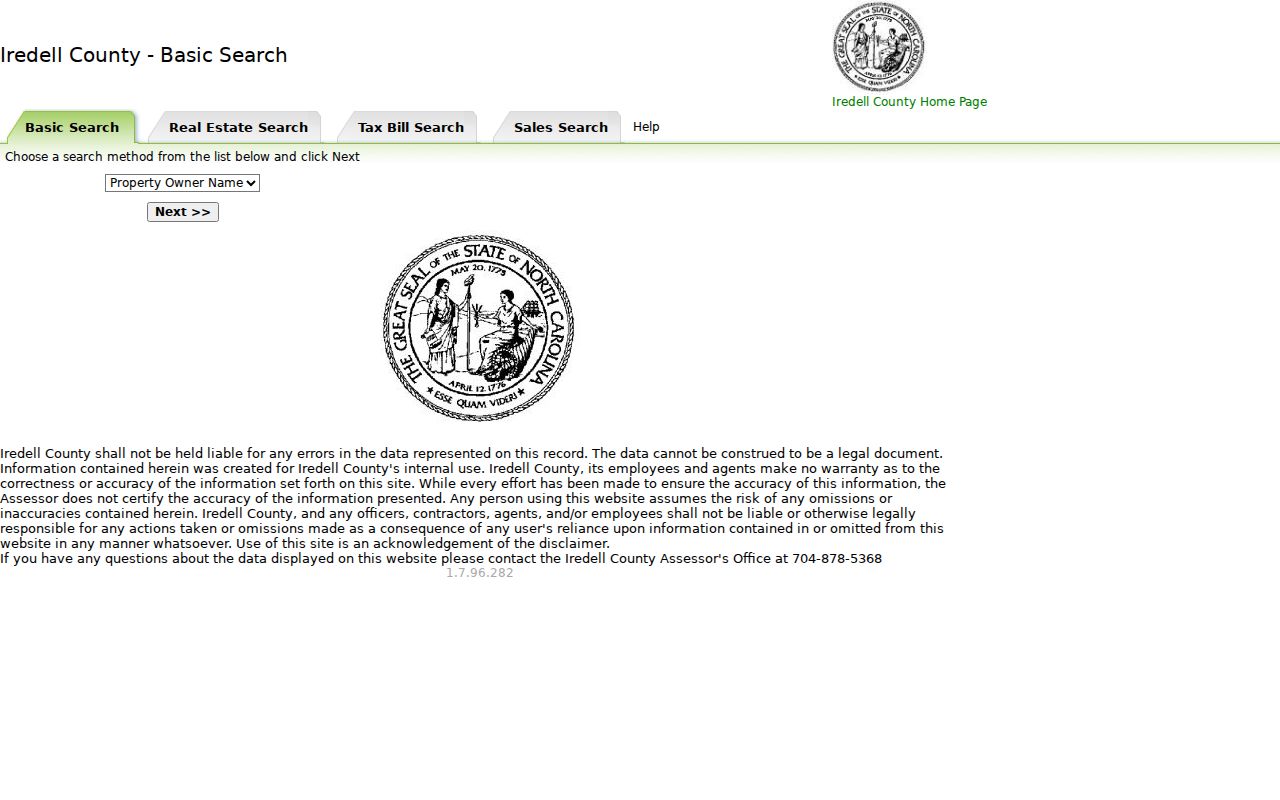 Iredell property and tax search for Mooresville public records