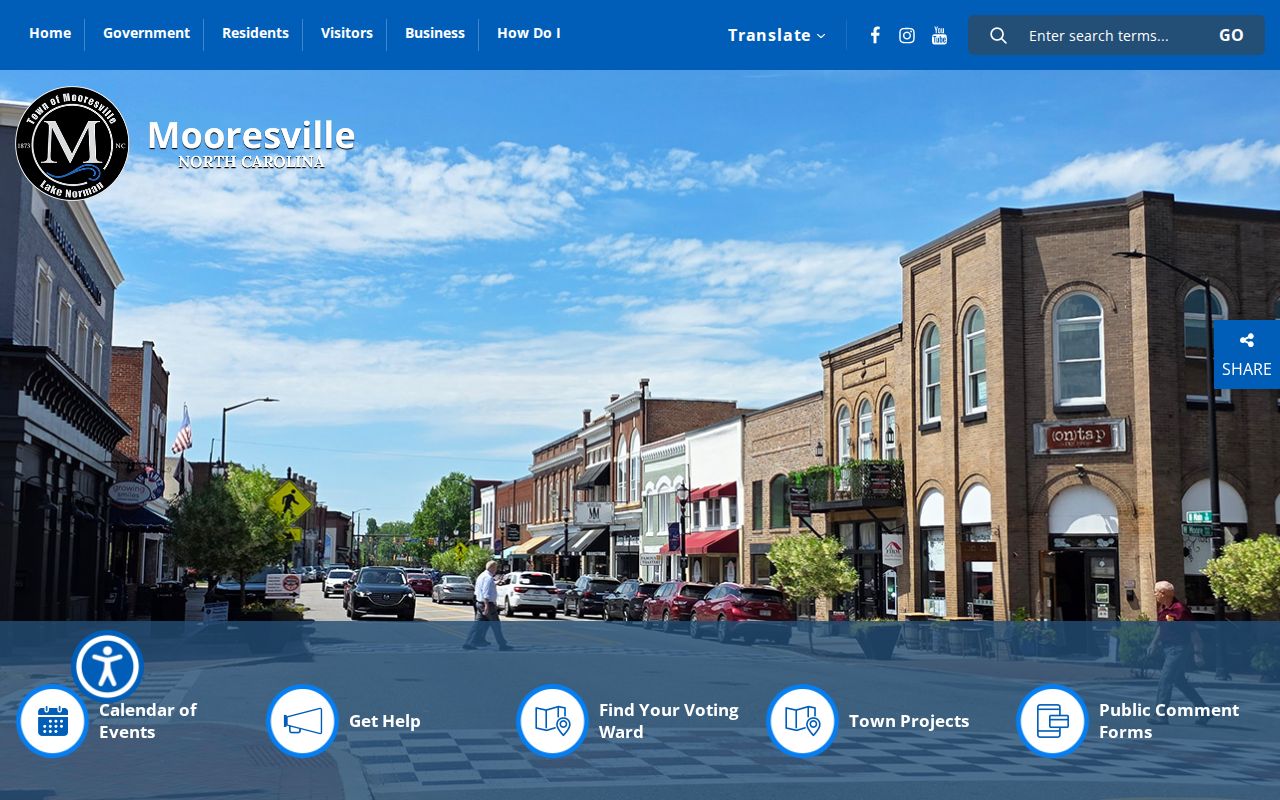 Mooresville people directories for town staff and departments